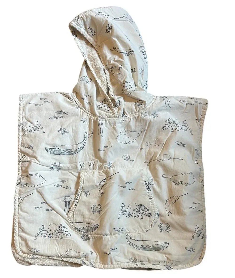 Baby bath and beach towels, Pottery Barn and Pehr